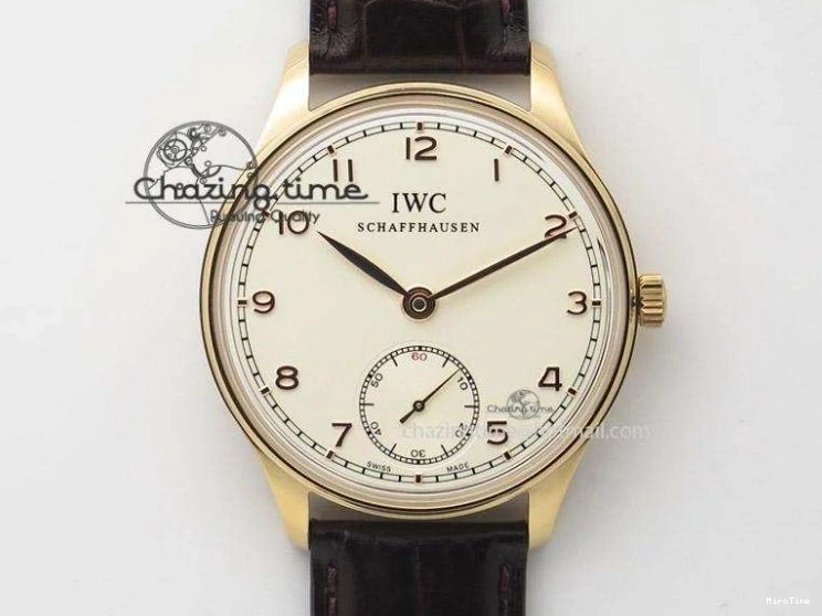 MIROTIME 0408 Portuguese Chrono RG IW371415 ZF 1:1 Best Edition Black Dial On Black Leather Strap A79350 (Slim Movement) FashionForward 7264